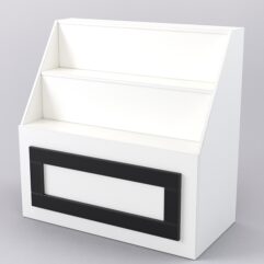 Прилавок-горка ОРНАМЕНТ №1, Белый и Черный