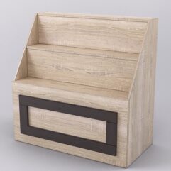 Прилавок-горка ОРНАМЕНТ №1, Дуб Сонома и Дуб Венге