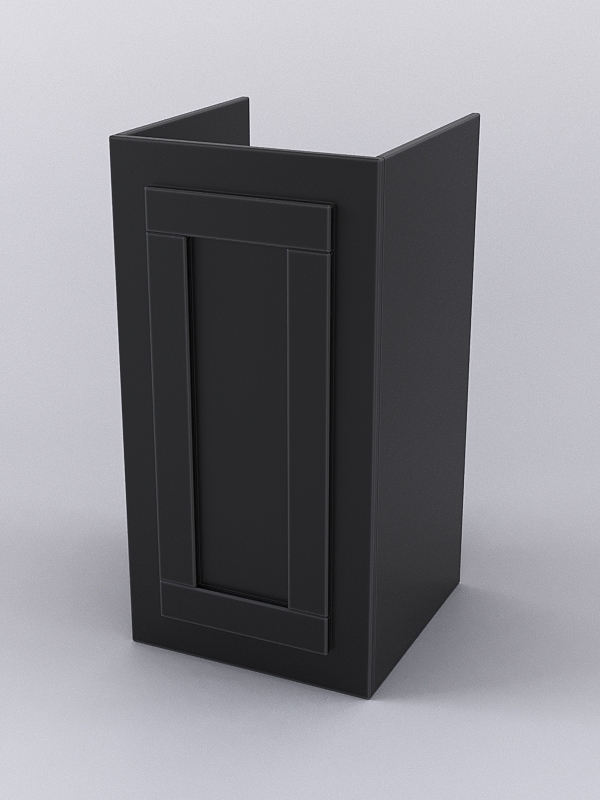 Прилавок под кассу ОРНАМЕНТ №1, Черный