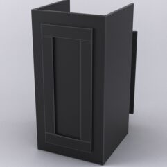 Прилавок под кассу ОРНАМЕНТ №1 с дверкой, Черный