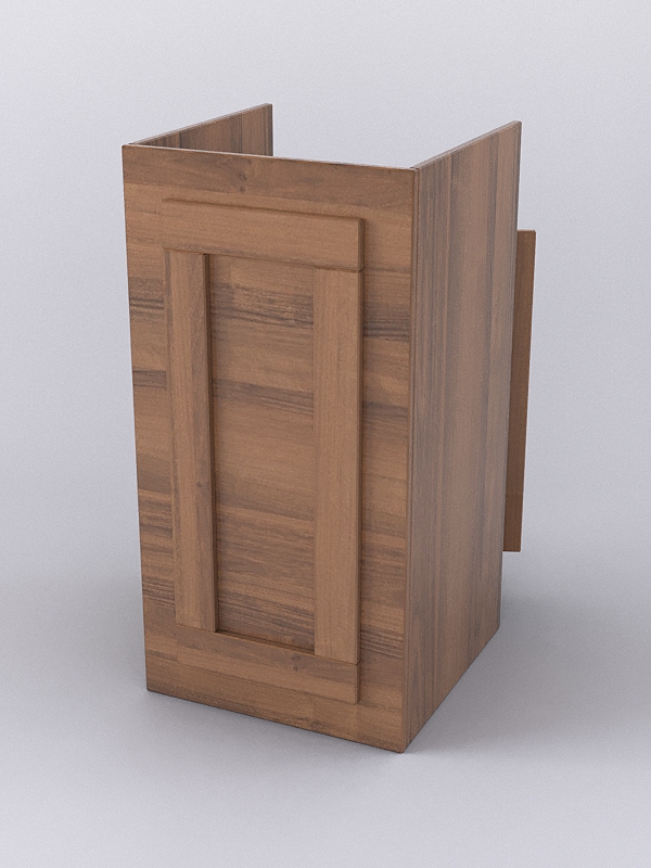 Прилавок под кассу ОРНАМЕНТ №1 с дверкой, Орех