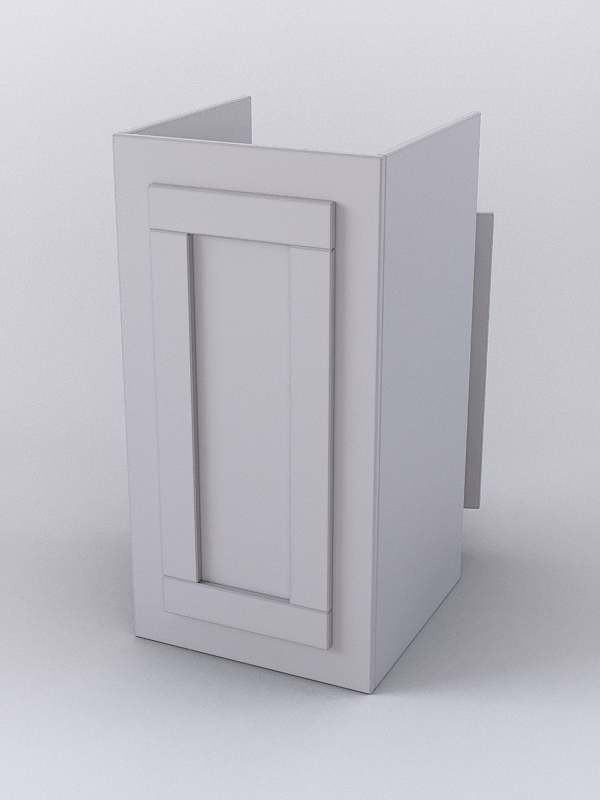 Прилавок под кассу ОРНАМЕНТ №1 с дверкой, Серый