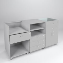 Комплект прилавков КЛАССИКА №1+№8+№2, Серый