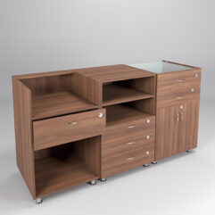 Комплект прилавков КЛАССИКА №1+№8+№2, Орех