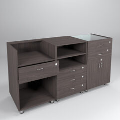 Комплект прилавков КЛАССИКА №1+№8+№2, Дуб Венге