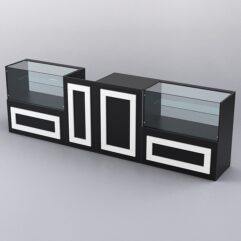 Комплект прилавков ОРНАМЕНТ №1, Черный и Белый