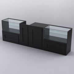 Комплект прилавков ОРНАМЕНТ №1, Черный