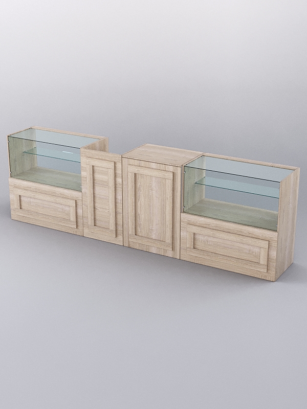 Комплект прилавков ОРНАМЕНТ №1, Дуб Сонома