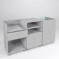 Комплект прилавков КЛАССИКА №1+№8+№3, Серый