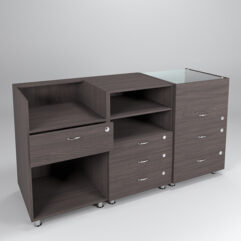 Комплект прилавков КЛАССИКА №1+№8+№3, Дуб Венге