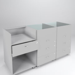 Комплект прилавков КЛАССИКА №1+№3+№3, Серый