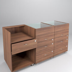 Комплект прилавков КЛАССИКА №1+№3+№3, Орех