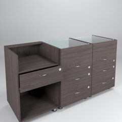 Комплект прилавков КЛАССИКА №1+№3+№3, Дуб Венге