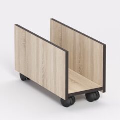 Подставка под системный блок, Дуб Сонома, кромка Дуб Венге