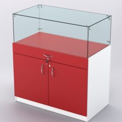 Прилавок для бижутерии РИВОЛИ №2, Белый + Красный