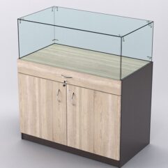 Прилавок для бижутерии РИВОЛИ №2, Дуб Венге и Дуб Сонома