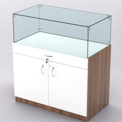 Прилавок для бижутерии РИВОЛИ №2, Орех + Белый