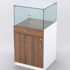 Прилавок для бижутерии РИВОЛИ №5, Белый + Орех