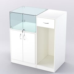 Прилавок для бижутерии РИВОЛИ №6 кассовый, Белый