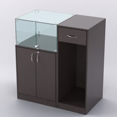 Прилавок для бижутерии РИВОЛИ №6 кассовый, Дуб Венге