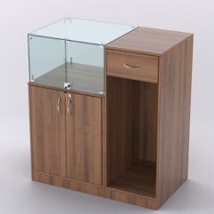 Прилавок для бижутерии РИВОЛИ №6 кассовый, Орех