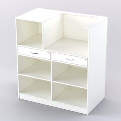 Прилавок для бижутерии РИВОЛИ №7 кассовый, Белый