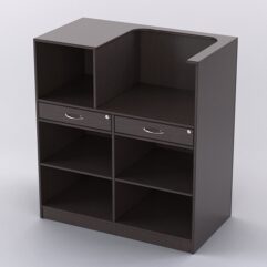 Прилавок для бижутерии РИВОЛИ №7 кассовый, Дуб Венге