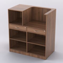 Прилавок для бижутерии РИВОЛИ №7 кассовый, Орех