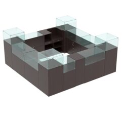 Торговый островок для бижутерии РИВОЛИ №1, Дуб Венге