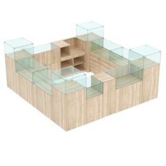 Торговый островок для бижутерии РИВОЛИ №1, Дуб Сонома