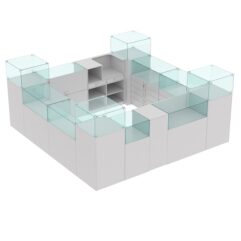 Торговый островок для бижутерии РИВОЛИ №1, Серый