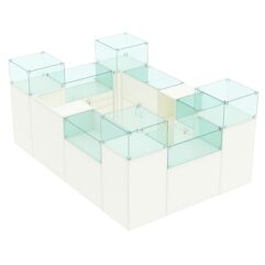 Торговый островок для бижутерии РИВОЛИ №2, Белый