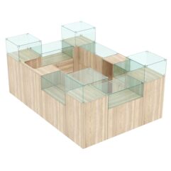 Торговый островок для бижутерии РИВОЛИ №2, Дуб Сонома