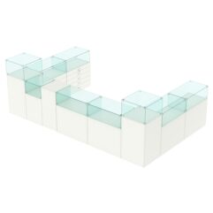 Торговый островок для бижутерии РИВОЛИ №4, Белый