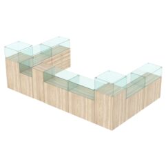 Торговый островок для бижутерии РИВОЛИ №4, Дуб Сонома