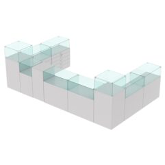 Торговый островок для бижутерии РИВОЛИ №4, Серый