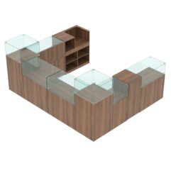 Торговый островок для бижутерии РИВОЛИ №5, Орех