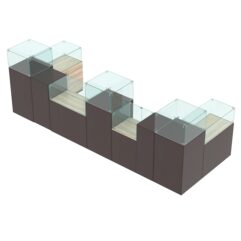 Торговый островок для бижутерии РИВОЛИ №6, Дуб Венге и Дуб Сонома