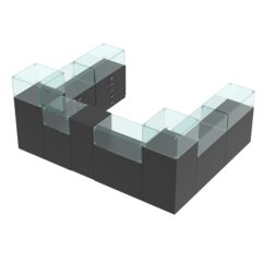 Торговый островок для бижутерии РИВОЛИ №7, Черный