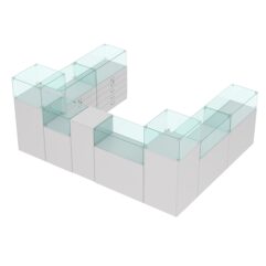 Торговый островок для бижутерии РИВОЛИ №7, Серый