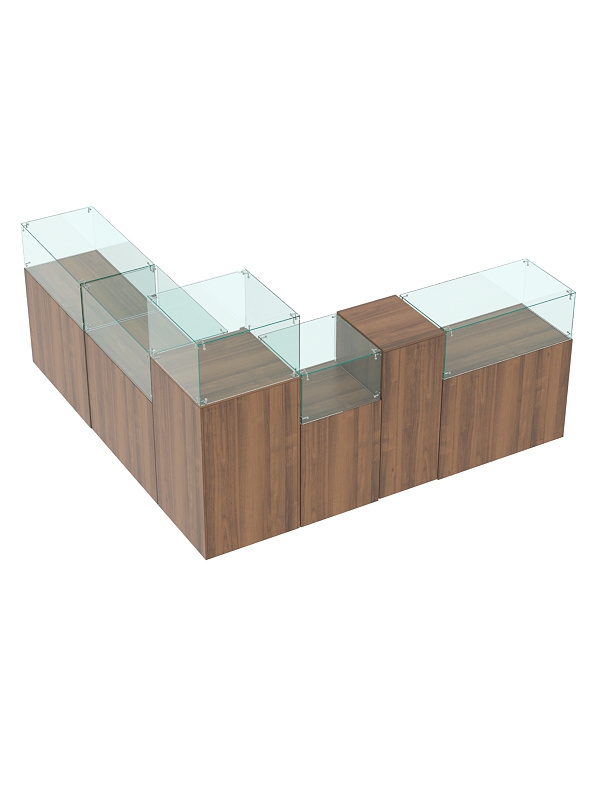 Торговый островок для бижутерии РИВОЛИ №9, Орех