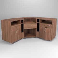 Комплект прилавков КЛАССИКА №7+№9+№1+№9+№7, Орех