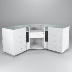 Комплект прилавков КЛАССИКА №3+№6+№1+№6+№3, Белый