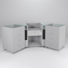 Комплект прилавков КЛАССИКА №3+№6+№1+№6+№3, Серый