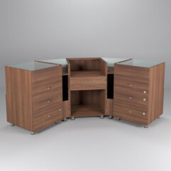 Комплект прилавков КЛАССИКА №3+№6+№1+№6+№3, Орех