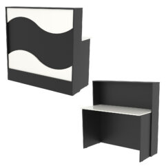 Ресепшн Нежность Волны №1А простой, Черный и Белый