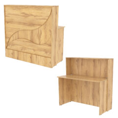 Ресепшн Нежность Волны №1Б простой, Дуб Золотистый