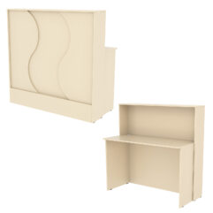 Ресепшн Нежность Волны №1В простой, Крем Вайс