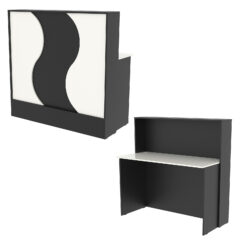 Ресепшн Нежность Волны №1В простой, Черный и Белый