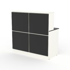 Ресепшн АРТ ДЕКОР №1Б, Белый и Черный